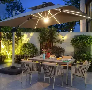 Outdoor Umbrella Outdoor Parasol Garden Outdoor Parasol Solar Light