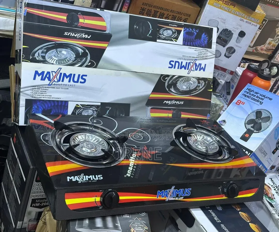 Maximus Glass Table Top Gas With Auto Ignition