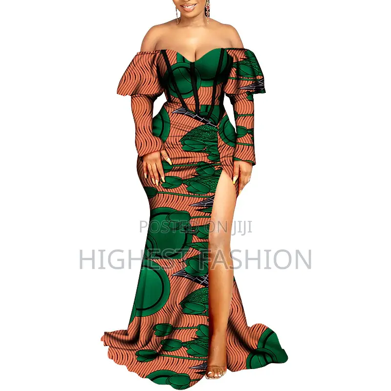 Ankara Long Split Dress
