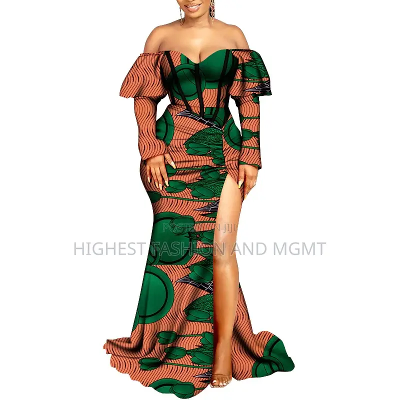 Ankara Long Split Dress