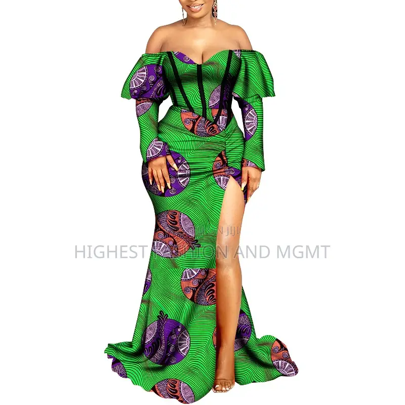 Ankara Long Split Dress