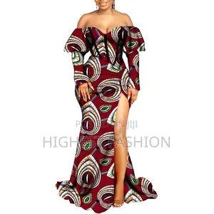 Ankara Long Split Dress