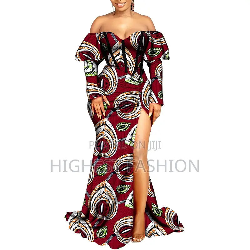 Ankara Long Split Dress