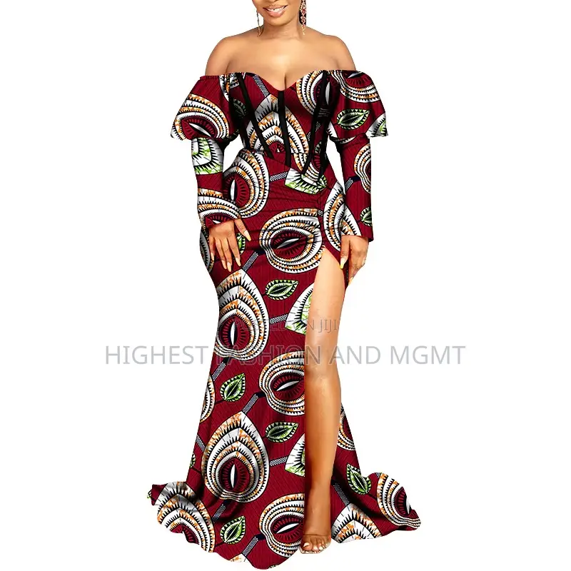 Ankara Long Split Dress
