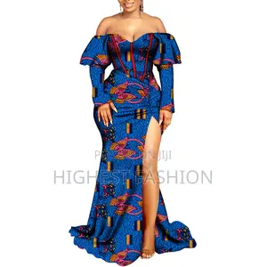 Ankara Long Split Dress