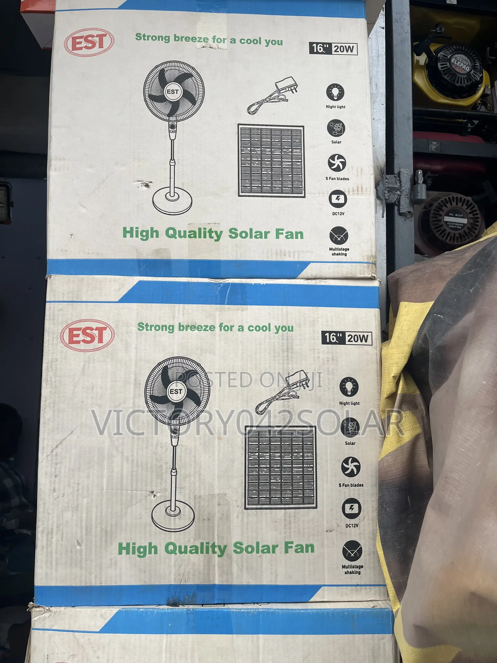 16inch High Quality Solar Fan Available