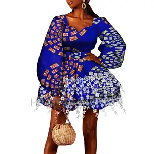 Ankara Long Sleeve Dress