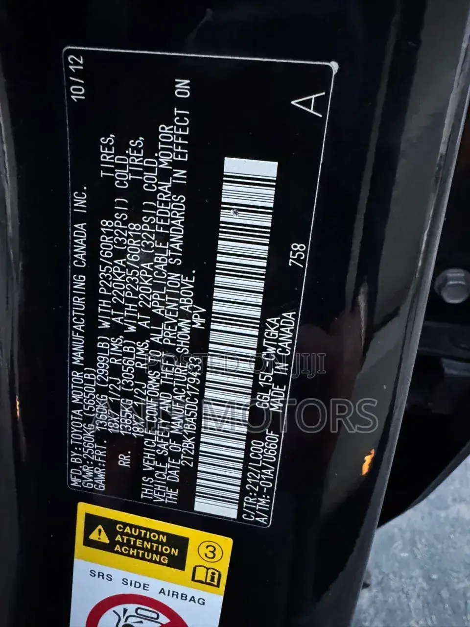 Lexus RX 350 AWD 2013 Black