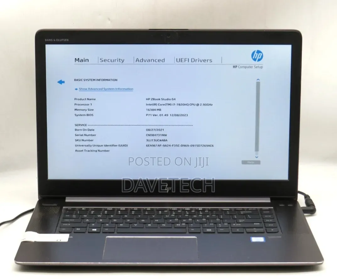 Laptop HP ZBook Studio G4 16GB Intel Core i7 SSD 512GB