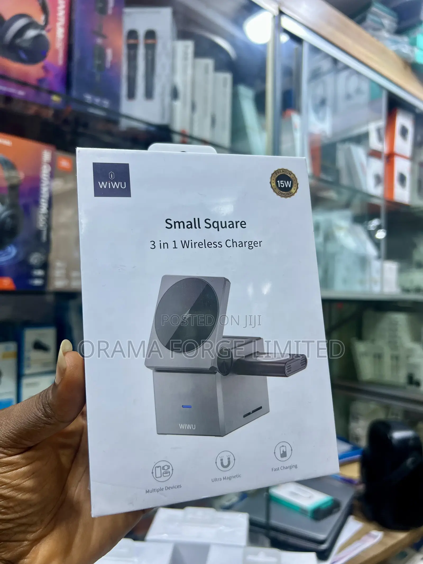 3 in 1 Small Square Wireless Charger