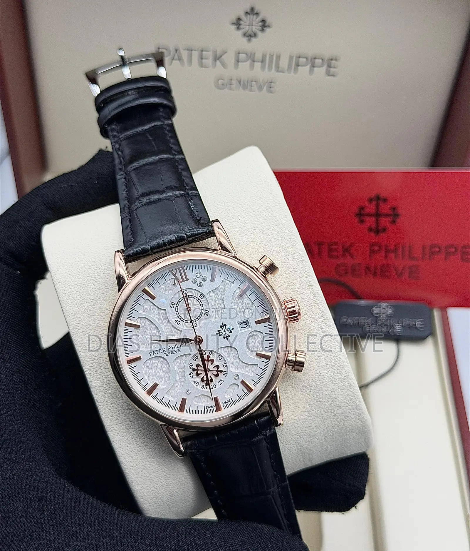 Quality Patek Philippe Leather Strap Watch