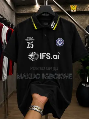 Quality Chelsea Collar Neck Officials Club Jersey
