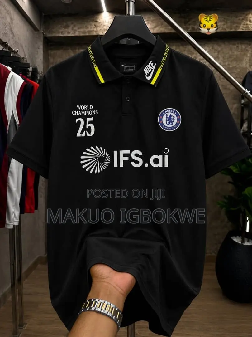 Quality Chelsea Collar Neck Officials Club Jersey