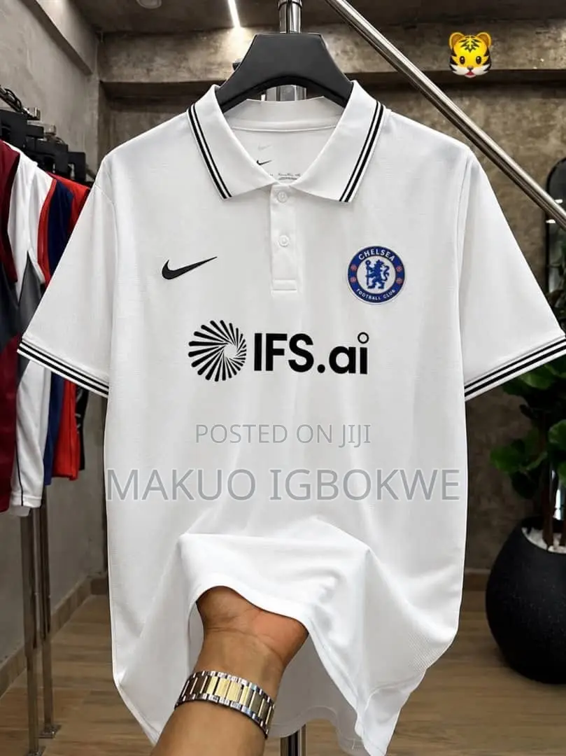 Quality Chelsea Collar Neck Officials Club Jersey