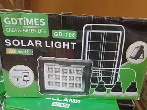 Gdtimes Gd-106 30-Watt Solar Lighting System