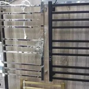 Electric Heated Towel Rail / Towel Warmer Rack-Steel Gold Black Chrome