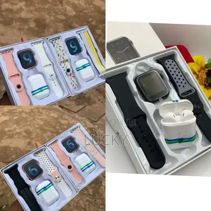 Smart Watch Series 9 + Wireless Earbuds Combo With Multiple Straps