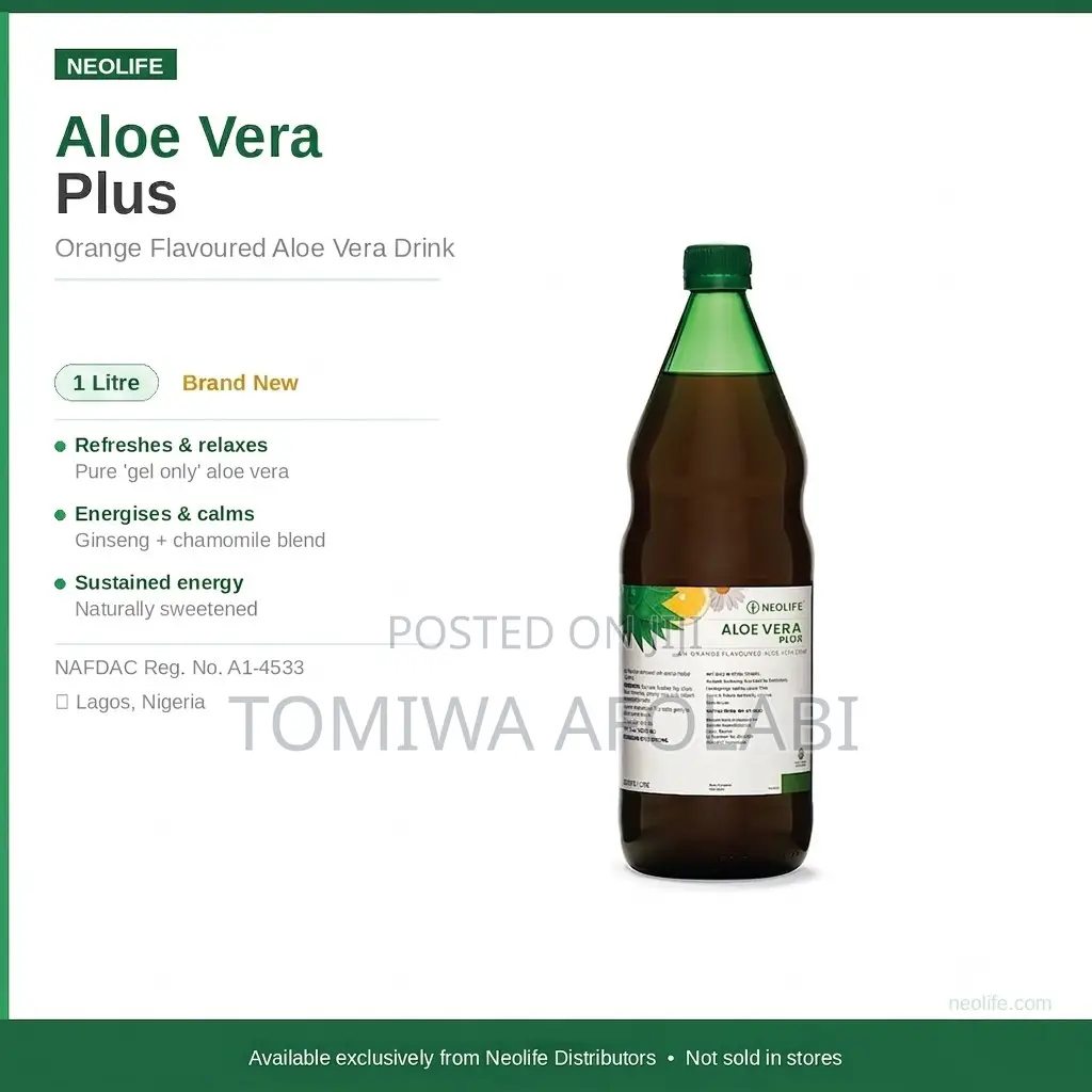 Aloe Vera Plus Orange - 1 Litre (Single)