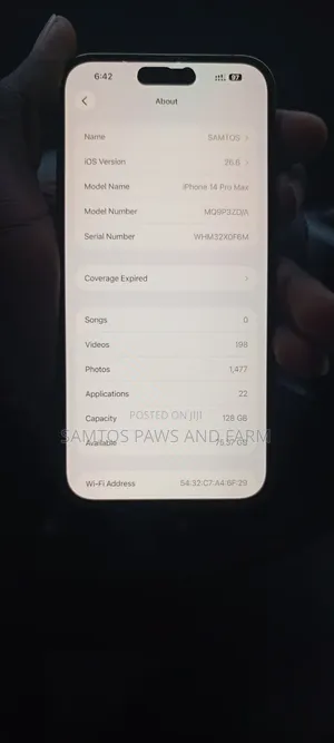 Apple iPhone 14 Pro Max 128 GB Purple