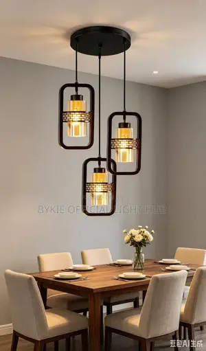 Latest Updated 3in1 Dropping Pendant Light With Steel and Glass