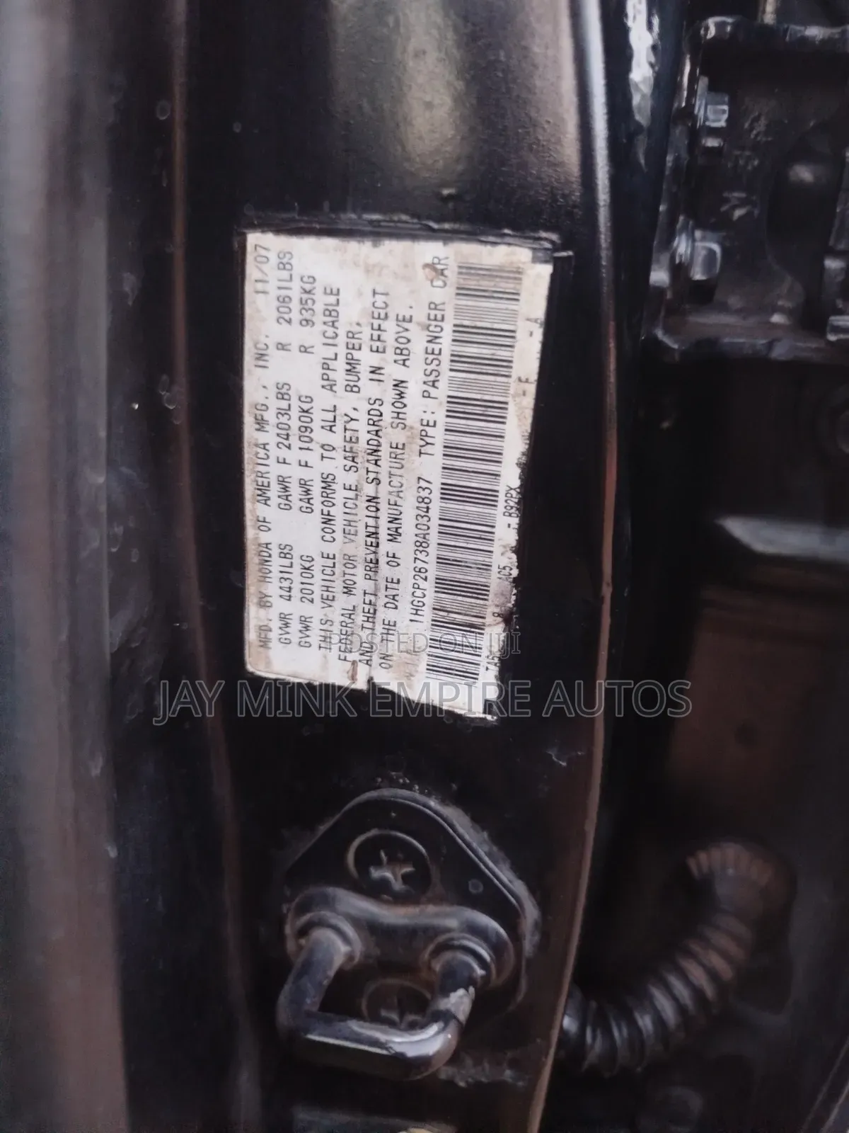 Honda Accord 2009 Black
