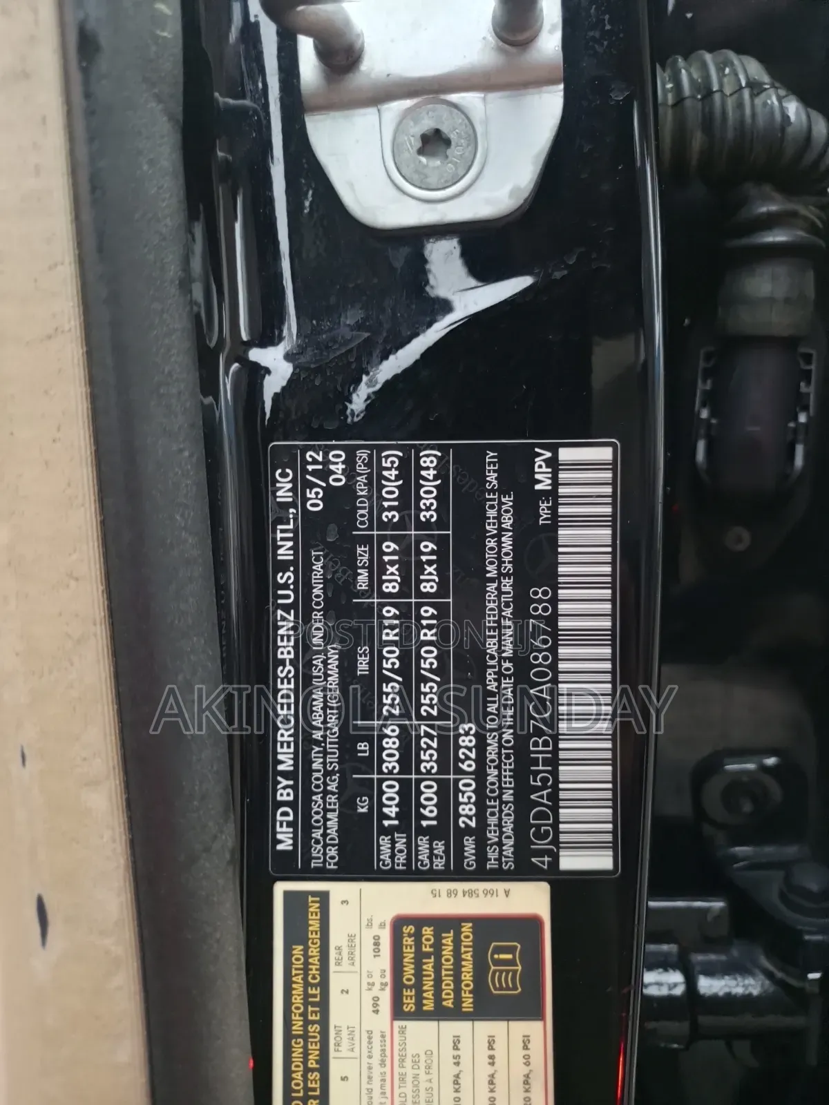 Mercedes-Benz M Class 2012 Black