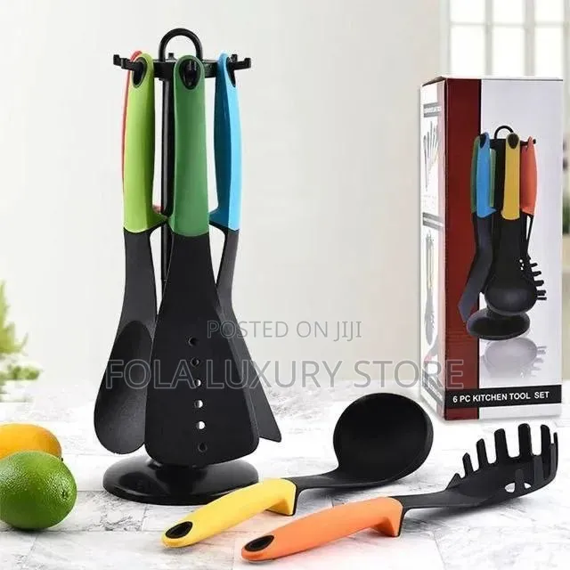Multicolour Silicon Spoon With Stand