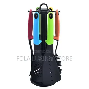 Multicolour Silicon Spoon With Stand