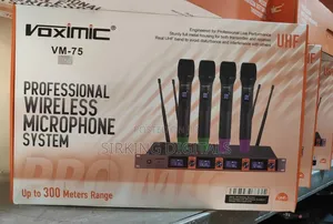 Quality Voximic 4handle Wireless Microphone
Vm-75