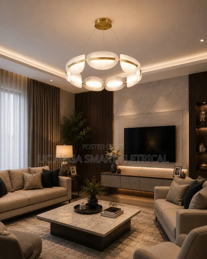 Nordic Ring Master Bedroom Acrylic Led Ceiling Pendant Lights