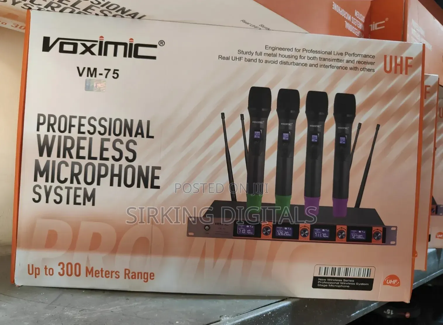 Quality Voximic 4handle Wireless Microphone
Vm-75