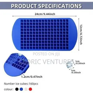 Mini Silicone Ice Cube Trays 160 Grids Mould Square Shape