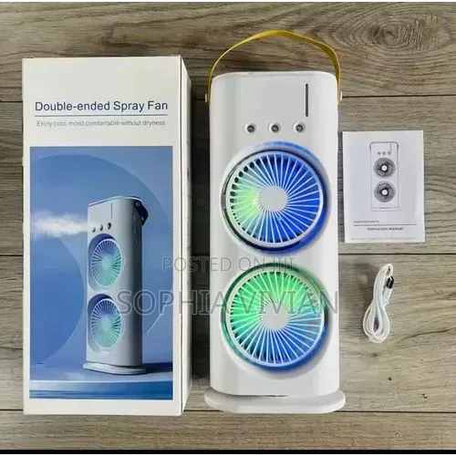 Double Rechargeable Spray Fan