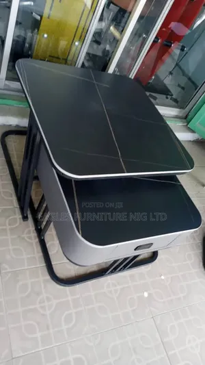 Unique 2 in 1 Wooden Centre Table With Metal Leg