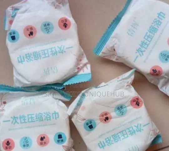 Soft Disposable Bath Towel Expandable Compressed Washcloth - 1pc