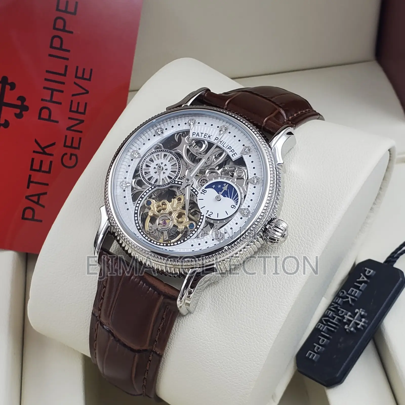 High Quality Petek Philippe Automatic Leather Strap for Men’S