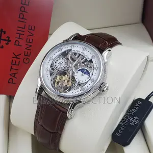 High Quality Petek Philippe Automatic Leather Strap for Men’S