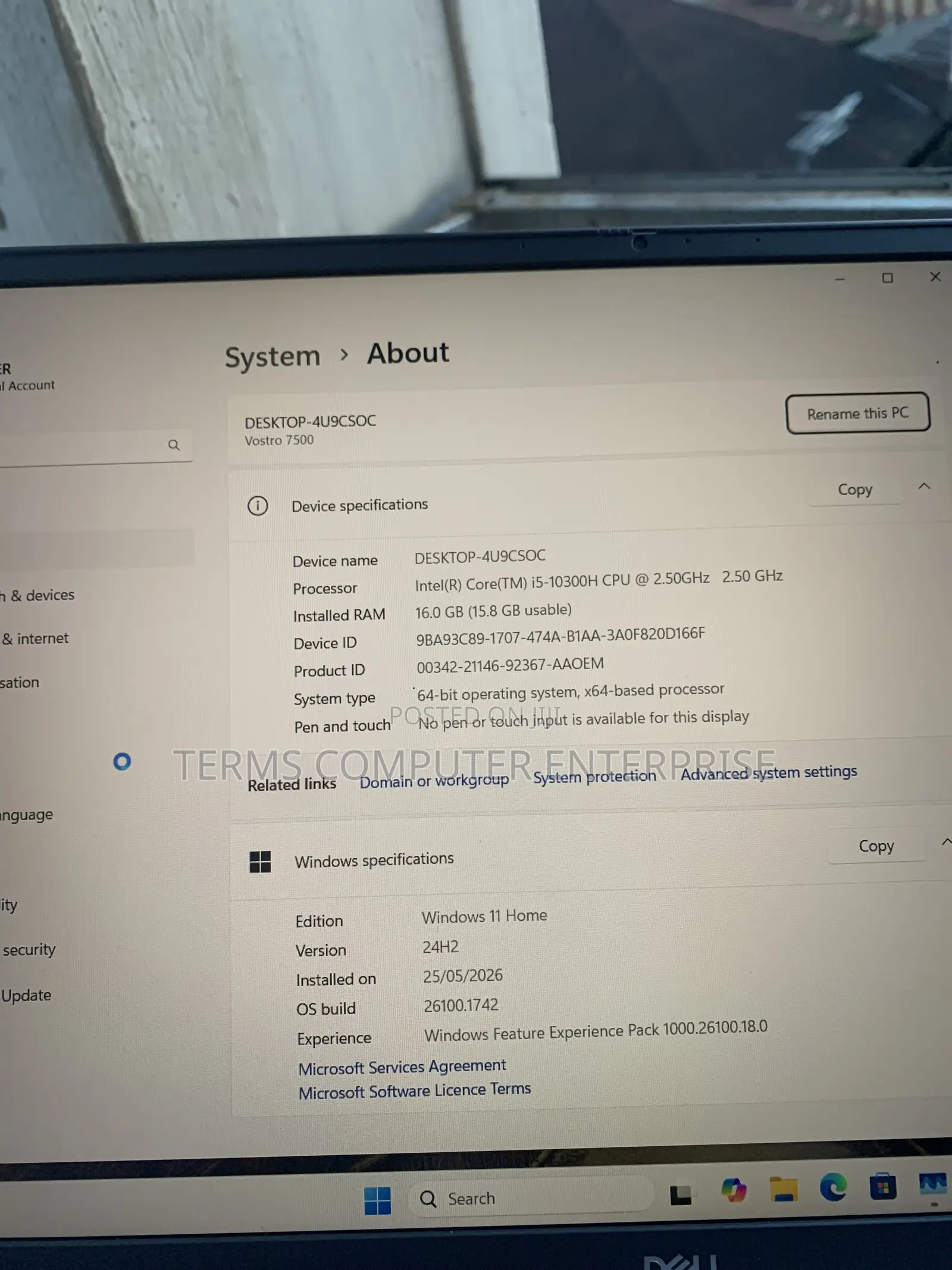 Laptop Dell Vostro 7510 16GB Intel Core i5 SSD 512GB