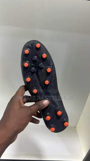 Black Quality Football Boots