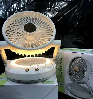 Rechargeable Portable Rotating Folding Fan