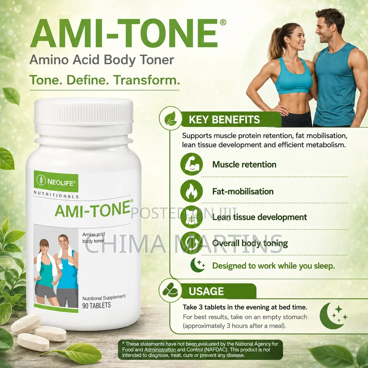 Ami Tone 90 Tablets Amino Acid