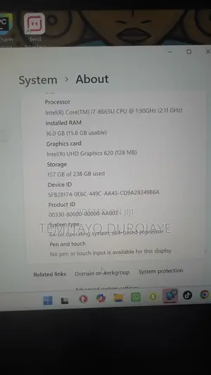 Laptop Dell Latitude 7400 16GB Intel Core i7 SSD 256GB