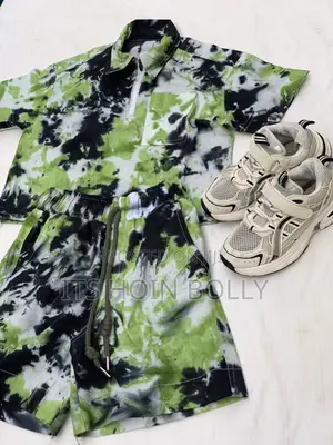 Handmade Adire Set and Thrift Snickers