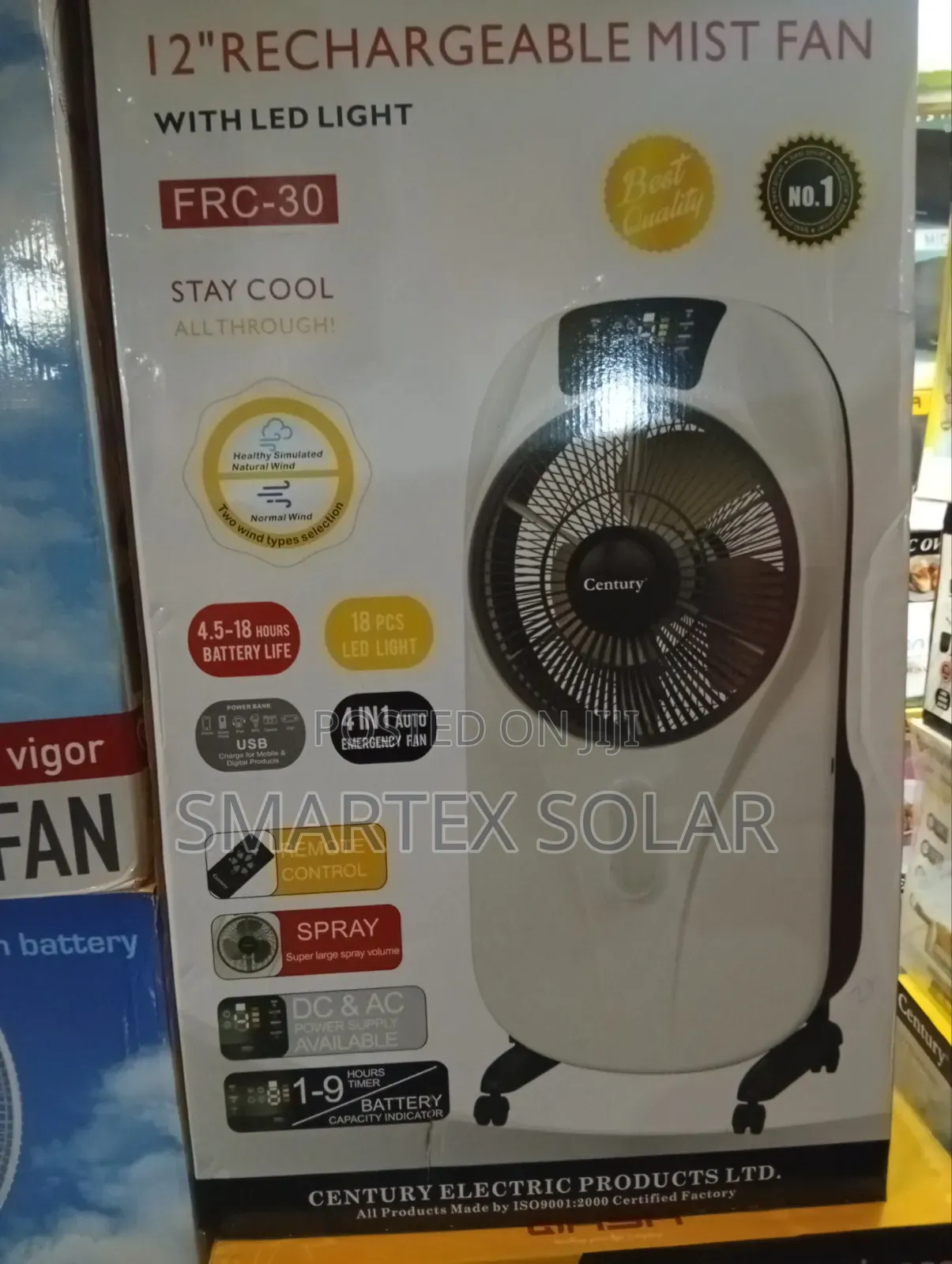 12 Inches Rechargeable Fan