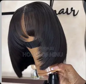 10 Inches Vietnamese Bone Straight With Closure Fringe Unit