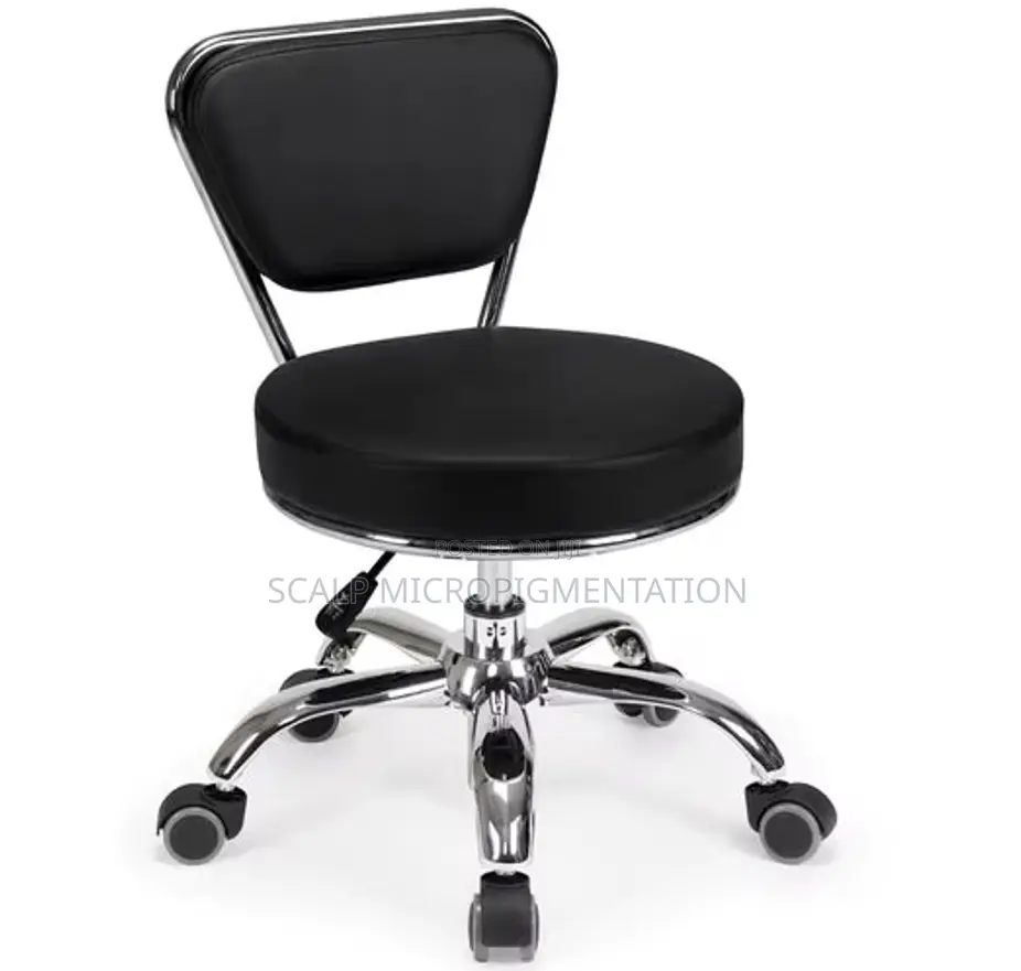 Rolling Stool With Backrest
