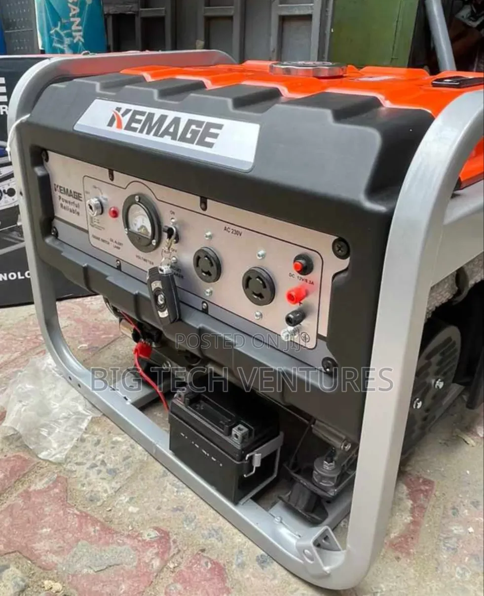 Kemage Petrol Generator, Model Km4800e2r, Featuring Remote and Key
