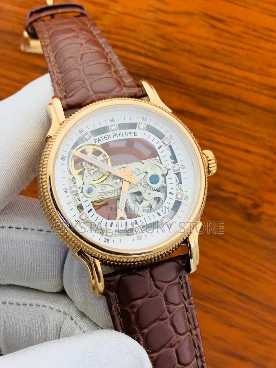 Patek Philippe Quality Luxury Chronograph Automatic Engine Wristwatch