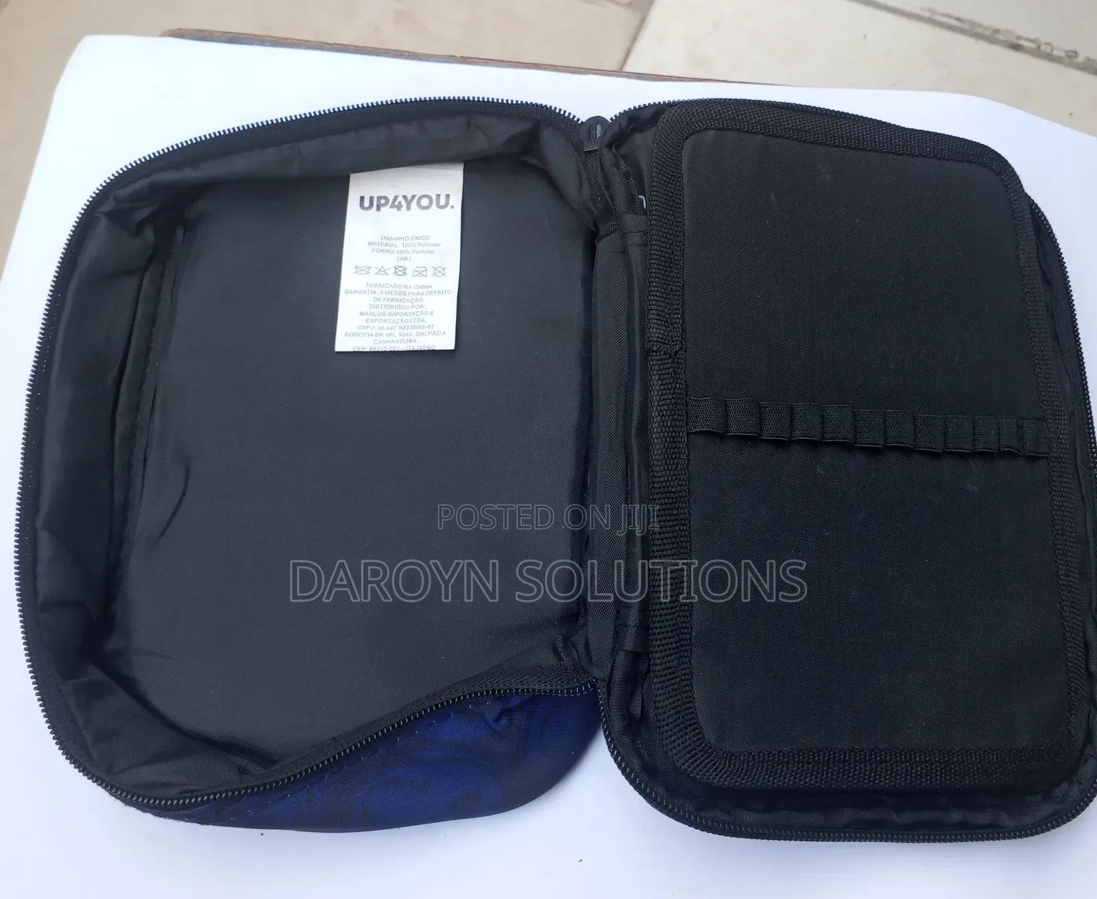 Thick Canvas Tech Pouch / Cable Organizer Bag