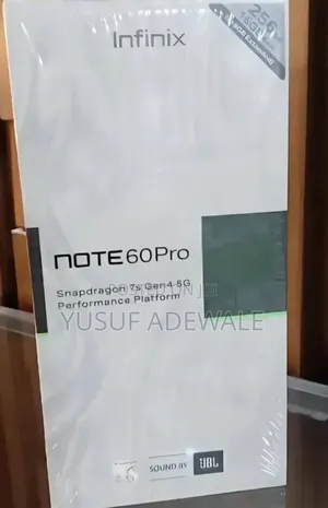 New Infinix Note 60 Pro 256 GB Silver